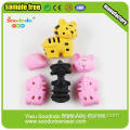 2014 New Design Free Sample Yellow Tiger Eraser